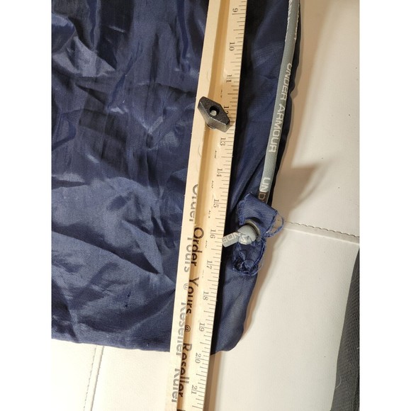 Under Armour‎ UA Undeniable SackPack Drawstring Backpack Navy Blue/Gray 19" Zips - Picture 6 of 7